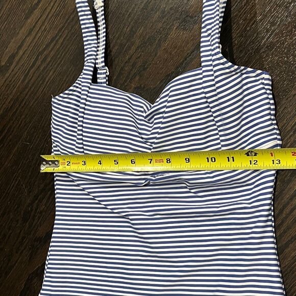 SEA LEVEL AUSTRALIA Sorrento Striped One-Piece Ruched Swimsuit Women's Size US 6 - Picture 8 of 9